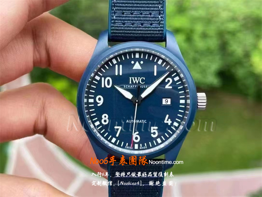 M+厂万国马克18蓝陶瓷复刻表天花板「海鸥2892」价格/图片